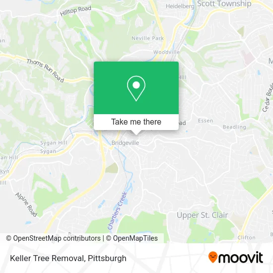 Keller Tree Removal map