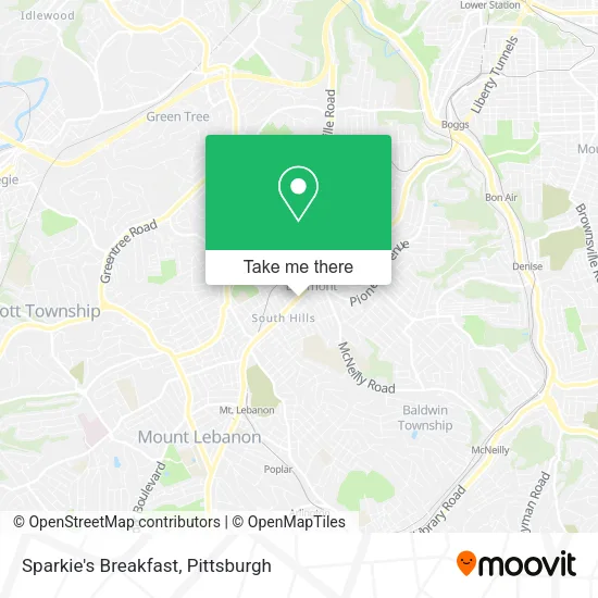 Sparkie's Breakfast map