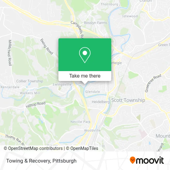 Towing & Recovery map
