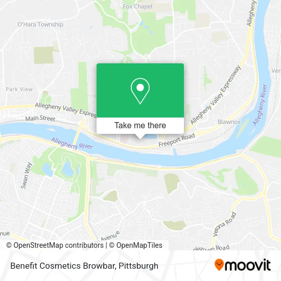 Mapa de Benefit Cosmetics Browbar