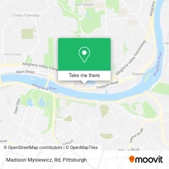 Mapa de Madison Myslewicz, Rd