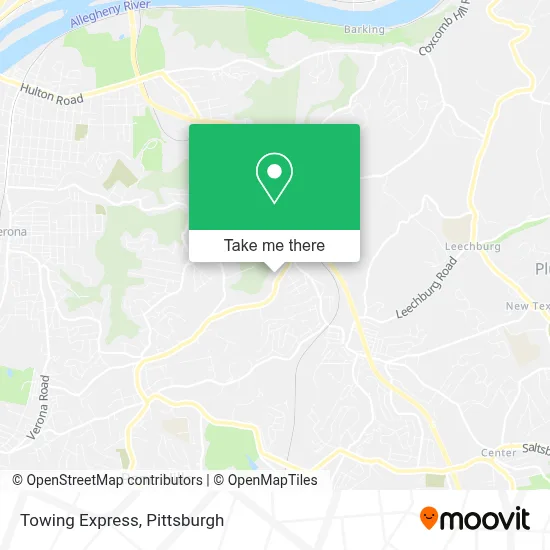 Towing Express map