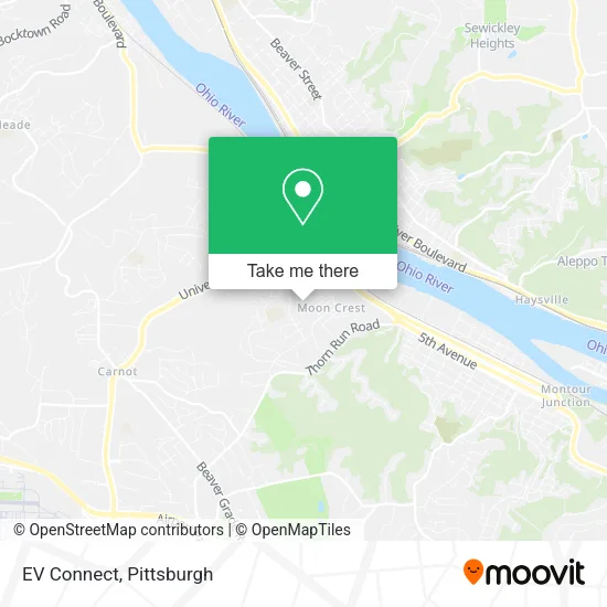 EV Connect map