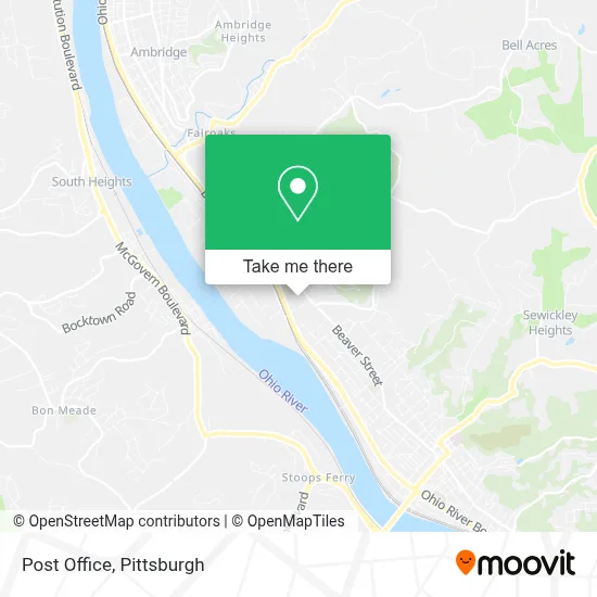 Post Office map