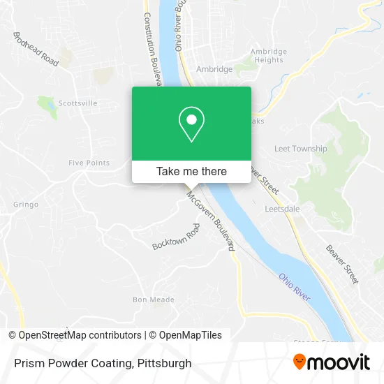 Prism Powder Coating map