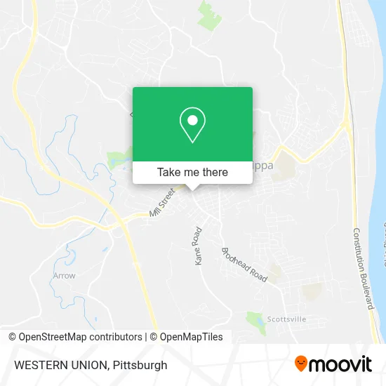 WESTERN UNION map