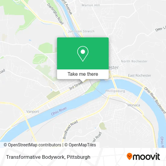 Transformative Bodywork map