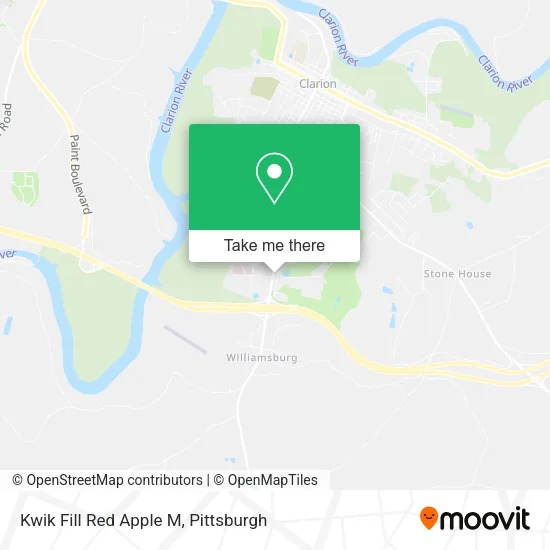 Kwik Fill Red Apple M map