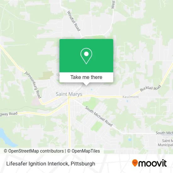 Lifesafer Ignition Interlock map