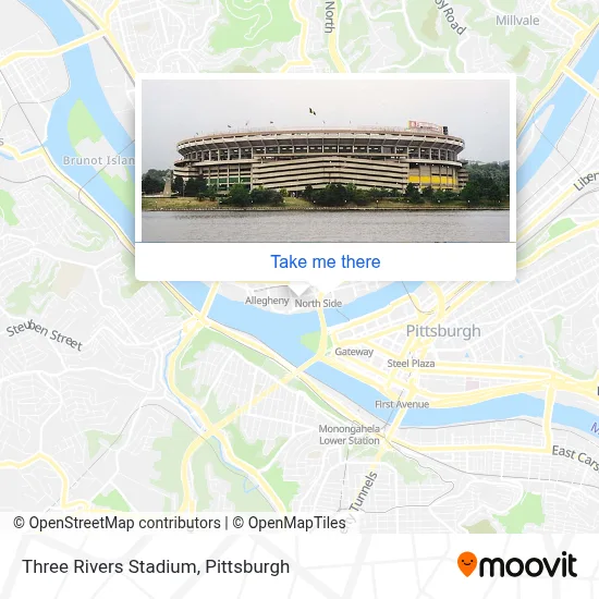 Three Rivers Stadium map