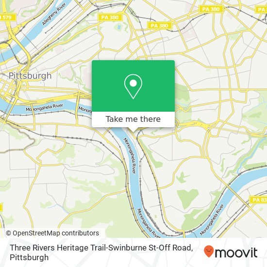 Three Rivers Heritage Trail-Swinburne St-Off Road map