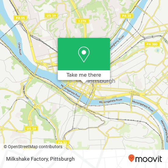 Mapa de Milkshake Factory