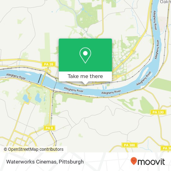 Waterworks Cinemas map