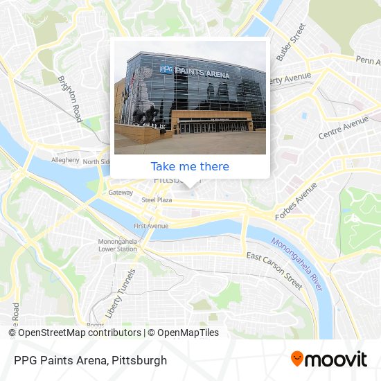 PPG Paints Arena map