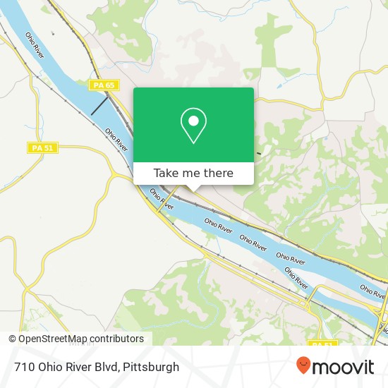 710 Ohio River Blvd map