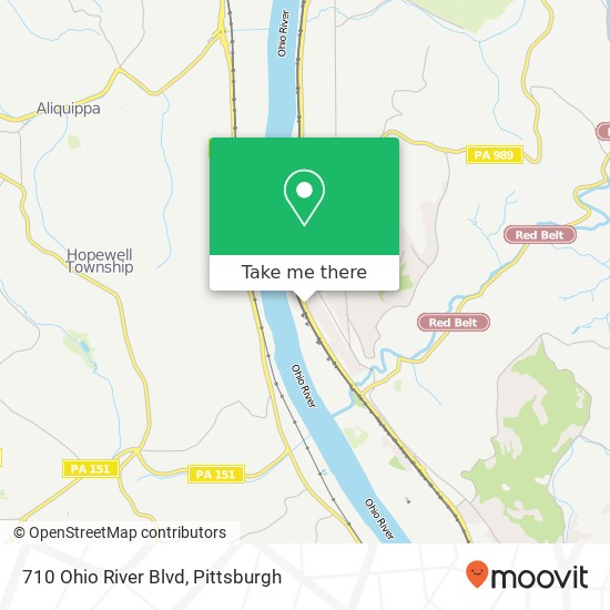 710 Ohio River Blvd map