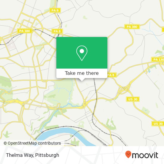 Thelma Way map