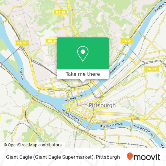 Mapa de Giant Eagle (Giant Eagle Supermarket)