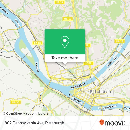 Mapa de 802 Pennsylvania Ave
