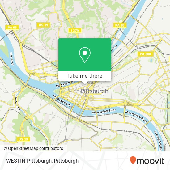 Mapa de WESTIN-Pittsburgh