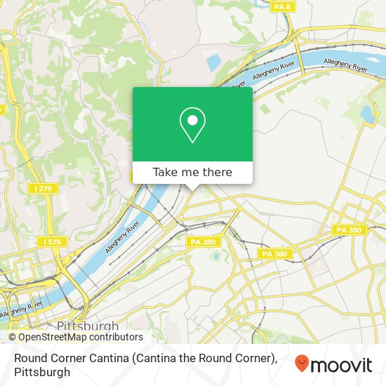 Round Corner Cantina map