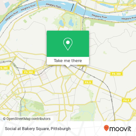 Social at Bakery Square map
