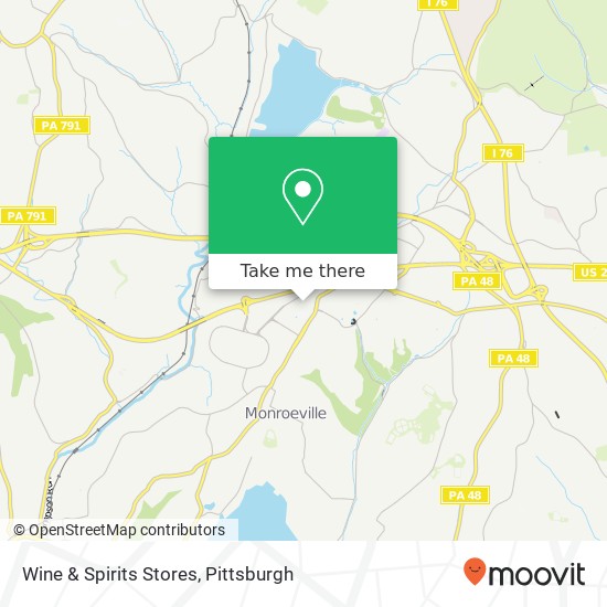 Wine & Spirits Stores map