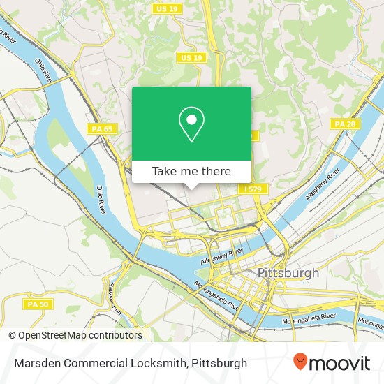 Marsden Commercial Locksmith map