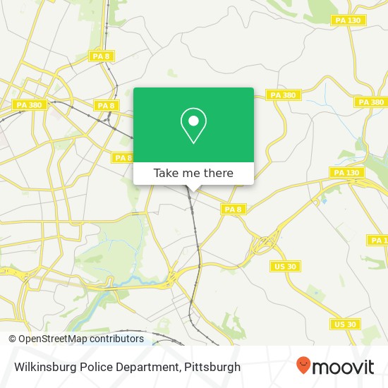 Wilkinsburg Police Department map