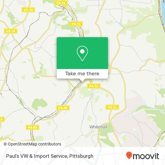 Paul's VW & Import Service map