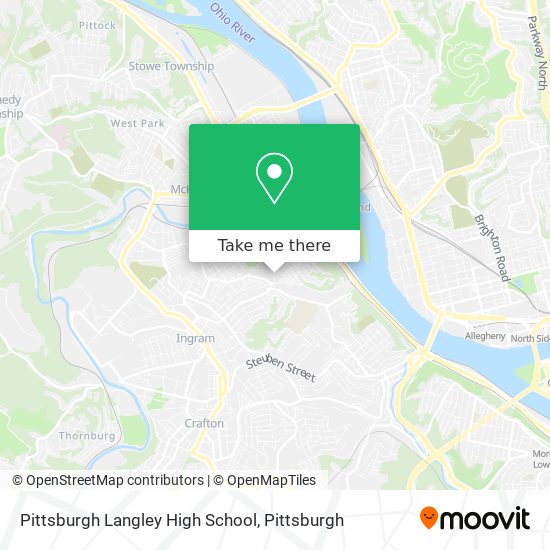 Mapa de Pittsburgh Langley High School