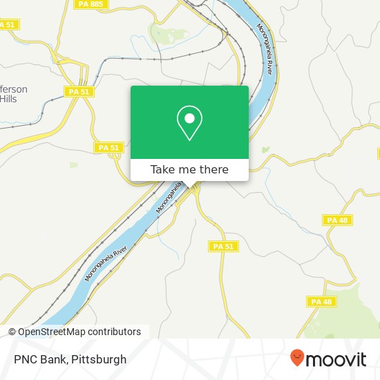 PNC Bank map