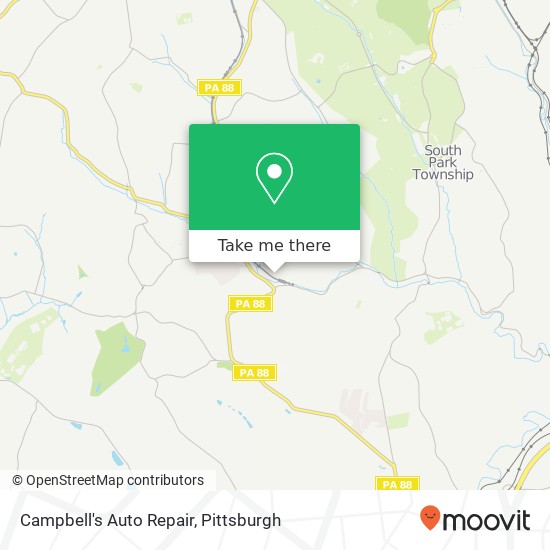 Campbell's Auto Repair map