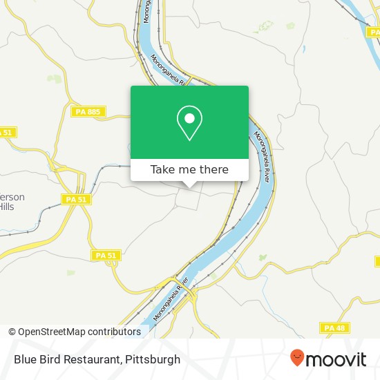 Blue Bird Restaurant map