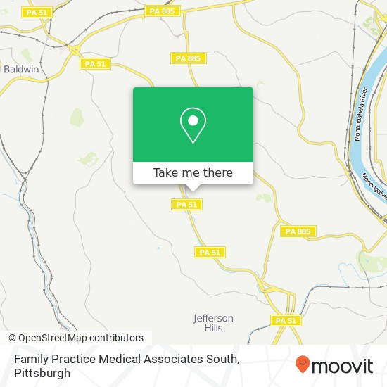 Family Practice Medical Associates South map