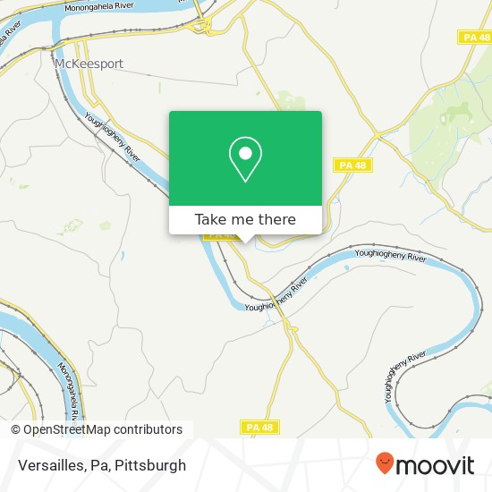 Versailles, Pa map