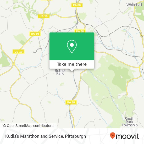 Kudla's Marathon and Service map