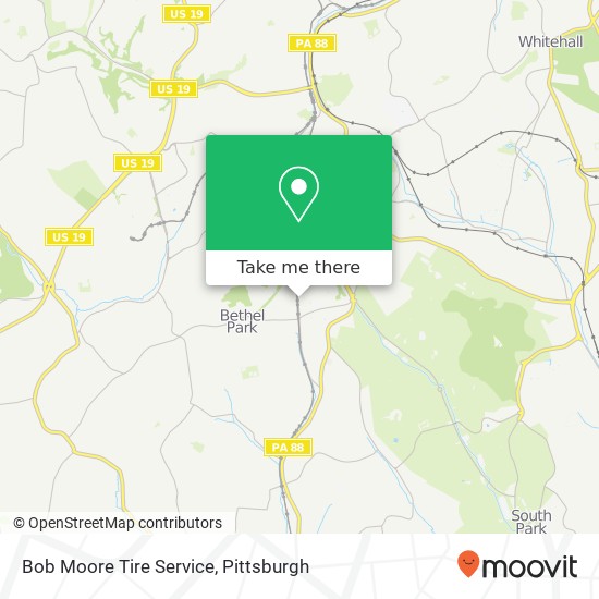 Bob Moore Tire Service map