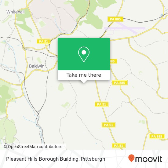 Mapa de Pleasant Hills Borough Building