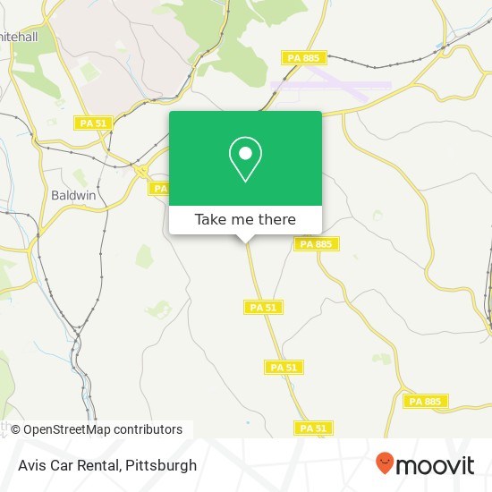 Mapa de Avis Car Rental