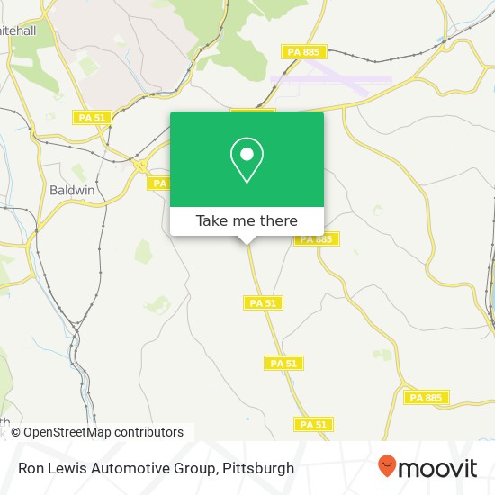 Mapa de Ron Lewis Automotive Group