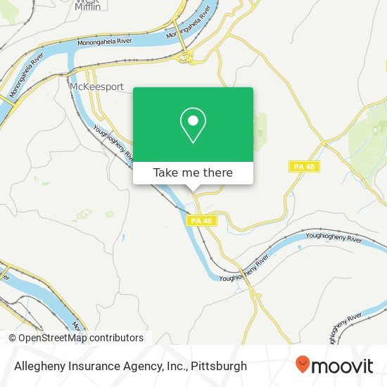 Mapa de Allegheny Insurance Agency, Inc.