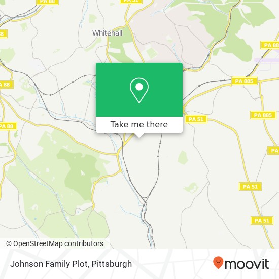 Johnson Family Plot map