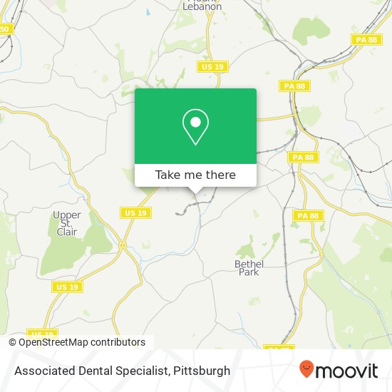 Associated Dental Specialist map