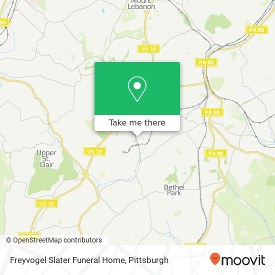 Mapa de Freyvogel Slater Funeral Home