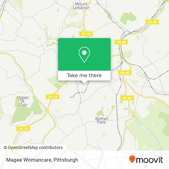 Mapa de Magee Womancare