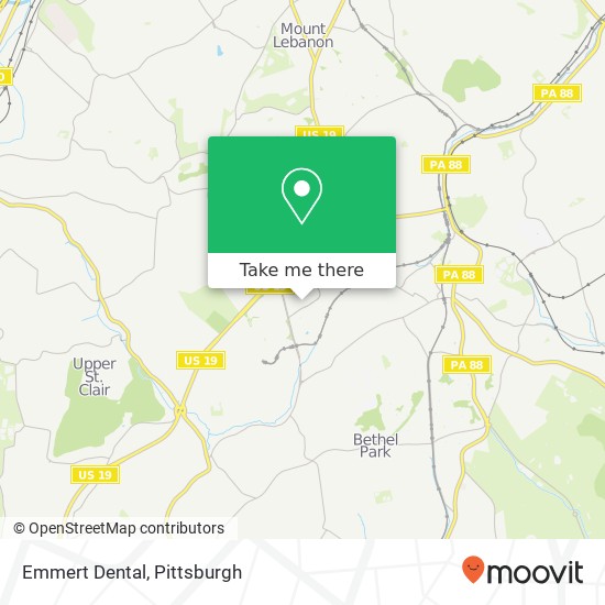 Emmert Dental map