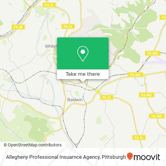 Mapa de Allegheny Professional Insuarnce Agency