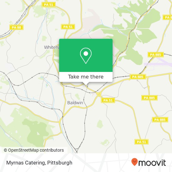 Myrnas Catering map