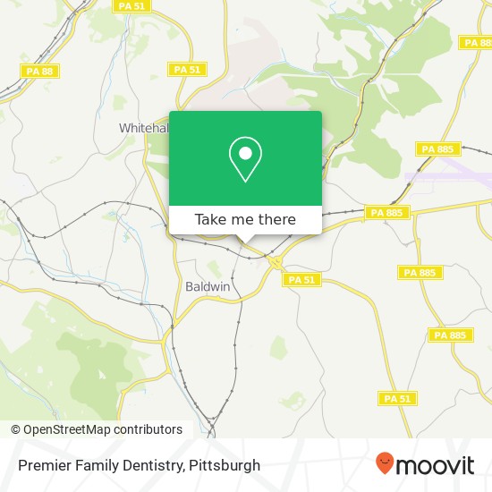 Mapa de Premier Family Dentistry